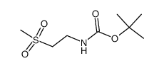 tert-butyl 2-(methylsulfonyl)ethylcarbamate结构式