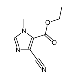 ethyl 4-cyano-1-methyl-5-imidazolecarboxylate结构式