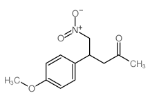 2-Pentanone,4-(4-methoxyphenyl)-5-nitro- structure