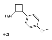 [2-(4-methoxyphenyl)cyclobutyl]azanium,chloride结构式