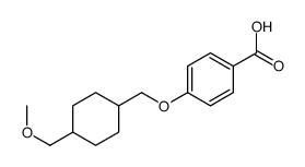 4-[[4-(methoxymethyl)cyclohexyl]methoxy]benzoic acid Structure