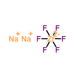 Disodium hexafluorozirconate(2-) Structure