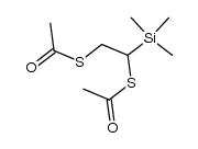 1,2-bis(acetylthio)-1-(trimethylsilyl)ethane结构式