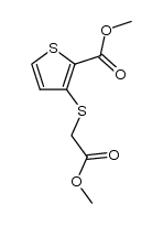 methyl 3-(2-methoxy-2-oxoethylthio)thiophene-2-carboxylate结构式