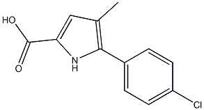 5-(4-chlorophenyl)-4-methyl-1H-pyrrole-2-carboxylic acid Structure