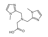 2-[bis[(1-methylimidazol-2-yl)methyl]amino]acetic acid结构式