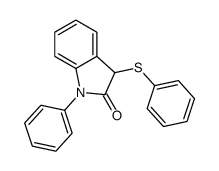 1-phenyl-3-phenylsulfanyl-3H-indol-2-one Structure