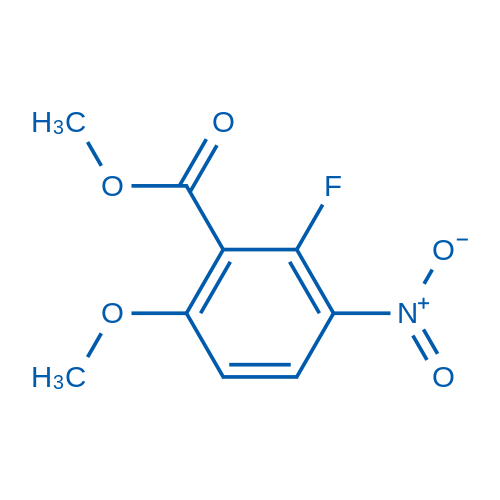 Methyl 2-fluoro-6-methoxy-3-nitrobenzoate structure