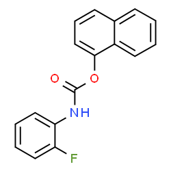 Carbamic acid, (2-fluorophenyl)-, 1-naphthalenyl ester (9CI) structure