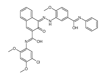 5'-chloro-3-hydroxy-2',4'-dimethoxy-4-[[2-methoxy-5-(phenylcarbamoyl)phenyl]azo]naphthalene-2-carboxanilide picture