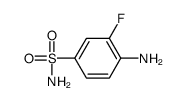 Benzenesulfonamide, 4-amino-3-fluoro- (9CI) structure