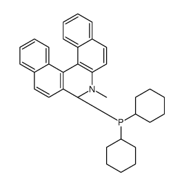 1-(2-dicyclohexylphosphanylnaphthalen-1-yl)-N,N-dimethylnaphthalen-2-amine结构式