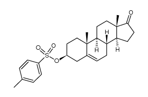 17-oxo-5-androsten-3β-yl p-toluenesulphonate Structure