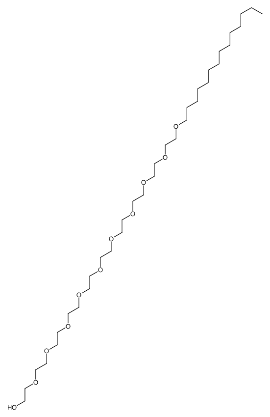 2-[2-[2-[2-[2-[2-[2-[2-[2-(2-tetradecoxyethoxy)ethoxy]ethoxy]ethoxy]ethoxy]ethoxy]ethoxy]ethoxy]ethoxy]ethanol结构式