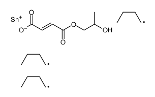 2-hydroxypropyl 4-oxo-4-[(tributylstannyl)oxy]isocrotonate structure