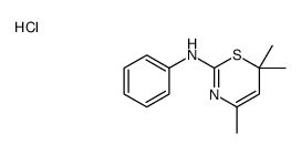 4,6,6-trimethyl-N-phenyl-1,3-thiazin-2-amine,hydrochloride结构式