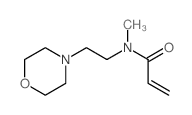 N-methyl-N-(2-morpholin-4-ylethyl)prop-2-enamide structure