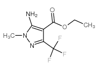 5-氨基-1-甲基-3-(三氟甲基)-1H-吡唑-4-羧酸乙酯结构式