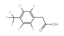 Benzeneacetic acid,2,3,5,6-tetrafluoro-4-(trifluoromethyl)- Structure