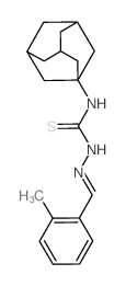 3-(1-adamantyl)-1-[(2-methylphenyl)methylideneamino]thiourea picture