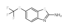 6-((三氟甲基)硫基)苯并[d]噻唑-2-胺结构式