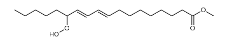 13-hydroperoxyl-9-trans-11-trans-octadecadienoic acid methyl ester Structure