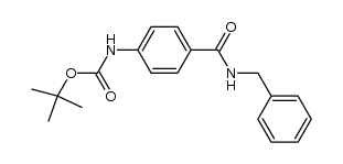 4-[(tert-butoxycarbonyl)amino]-N-(benzyl)benzamide Structure