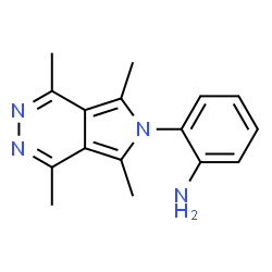 2-(1,4,5,7-tetramethyl-6H-pyrrolo[3,4-d]pyridazin-6-yl)Benzenamine Structure