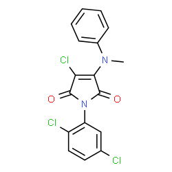 3-chloro-1-(2,5-dichlorophenyl)-4-(methylanilino)-1H-pyrrole-2,5-dione Structure