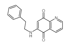 6-(phenethylamino)quinoline-5,8-dione结构式