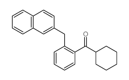 cyclohexyl-[2-(naphthalen-2-ylmethyl)phenyl]methanone structure