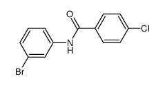 N-(3-bromophenyl)-4-chlorobenzamide结构式