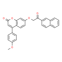 4-(4-methoxyphenyl)-7-(2-naphthalen-2-yl-2-oxoethoxy)chromen-2-one picture