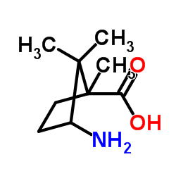 3-Amino-1,2,2-trimethylcyclopentanecarboxylic acid Structure