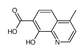 8-hydroxy-4-methylquinoline-7-carboxylic acid结构式