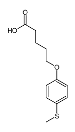 5-(4-methylsulfanylphenoxy)pentanoic acid结构式