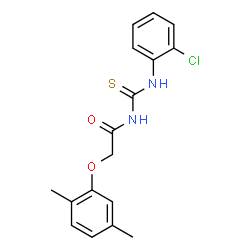 N-{[(2-chlorophenyl)amino]carbonothioyl}-2-(2,5-dimethylphenoxy)acetamide structure