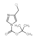 4-(氯甲基)-1H-咪唑-1-羧酸叔丁酯结构式