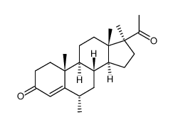 6α,17-Dimethylpregn-4-ene-3,20-dione Structure