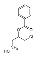 (1-amino-3-chloropropan-2-yl) benzoate,hydrochloride结构式