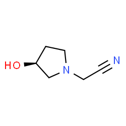 1-Pyrrolidineacetonitrile,3-hydroxy-,(3S)-(9CI) Structure