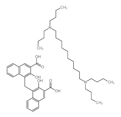 4-[(3-carboxy-2-hydroxy-naphthalen-1-yl)methyl]-3-hydroxy-naphthalene-2-carboxylic acid; N,N,N,N-tetrabutyldecane-1,10-diamine picture