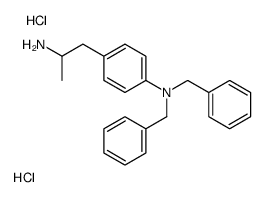 4-(2-aminopropyl)-N,N-dibenzylaniline,dihydrochloride Structure