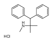 N,2-dimethyl-1,1-diphenylpropan-2-amine,hydrochloride Structure