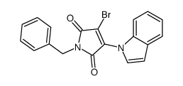 1-benzyl-3-bromo-4-indol-1-ylpyrrole-2,5-dione Structure