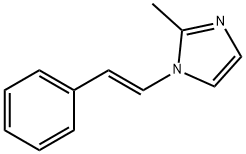 2-Methyl-1-[(E)-2-phenylethenyl]-1H-imidazole结构式