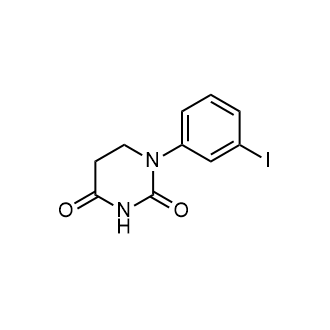 Dihydro-1-(3-iodophenyl)-2,4(1H,3H)-pyrimidinedione Structure