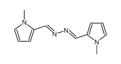 (1E,2E)-1,2-bis[(N-methylpyrrol-2-yl)methylene]hydrazine结构式