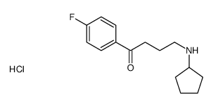 cyclopentyl-[4-(4-fluorophenyl)-4-oxobutyl]azanium,chloride Structure