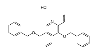 3-Benzyloxy-5-benzyloxymethyl-2,4-divinyl-pyridine; hydrochloride Structure